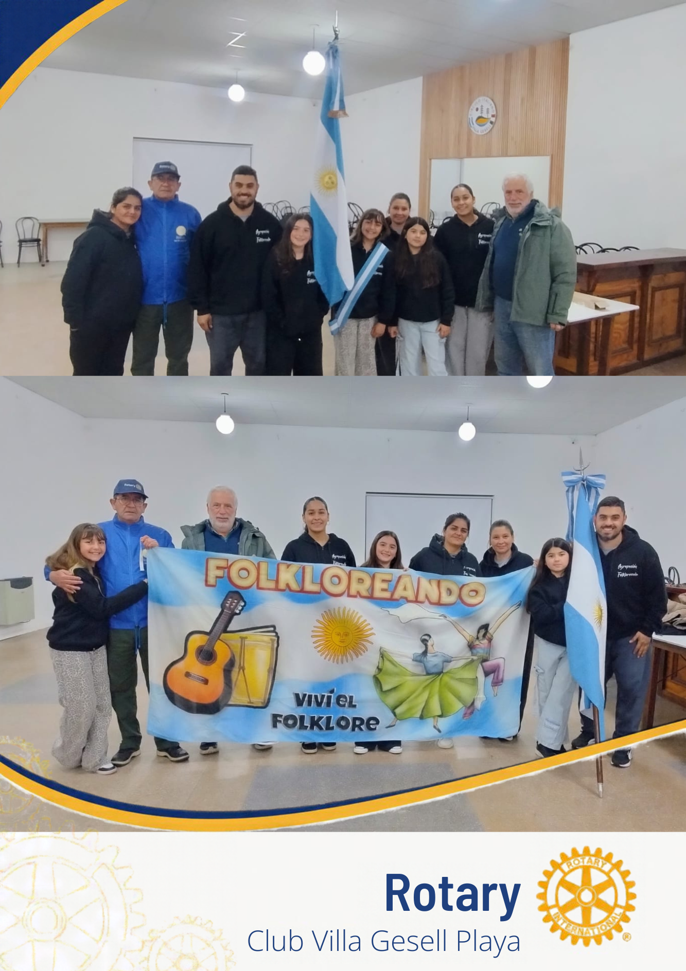 Entrega de Bandera de Ceremonia a la Agrupación “Folcloreando”